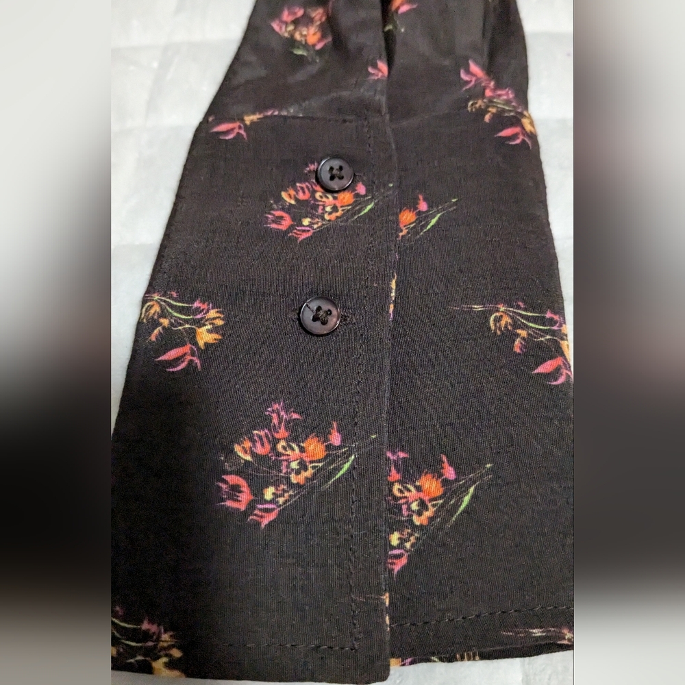 Something Navy Xxs Utility Blouse Button Down Bro… - image 7